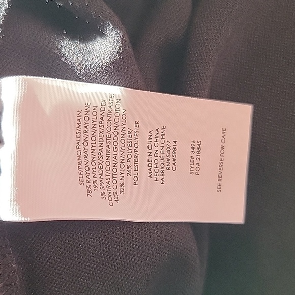 Cabi Lace Tiered Stretch Mini Skirt Rich Black Side Zipper Size 10 - Picture 9 of 11